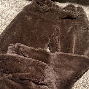 No Boundaries Brown Plush Fleece Pants (S)